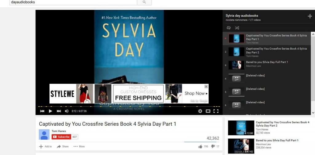 Reflected in You Crossfire #2 Silvia Day Audiobook - YouTube