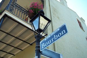 Bourbon Street - a must walk on the tour of the city